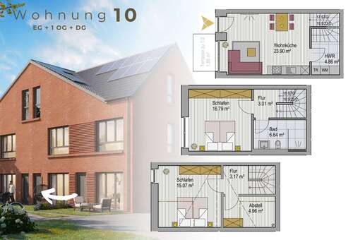 Foto - Wohnung zum Kaufen in Lohne (Oldenburg) 349.218,00 € 80.28 m²
