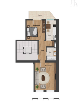 Foto - Wohnung zum Kaufen in Düsseldorf 249.000,00 € 55.88 m²
