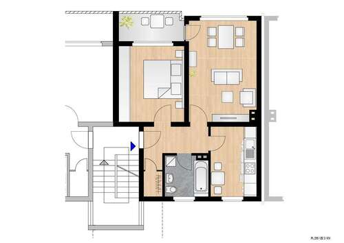 Foto - Wohnung zum Mieten in Duisburg 380,00 € 54 m²