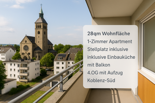 Foto - Wohnung zum Kaufen in Koblenz 129.000,00 € 28 m²