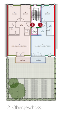 Foto - Wohnung zum Kaufen in Karlsruhe 538.200,00 € 73 m²