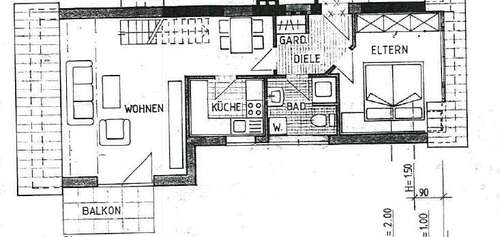 Foto - Wohnung zum Mieten in Greven 400,00 € 53.32 m²