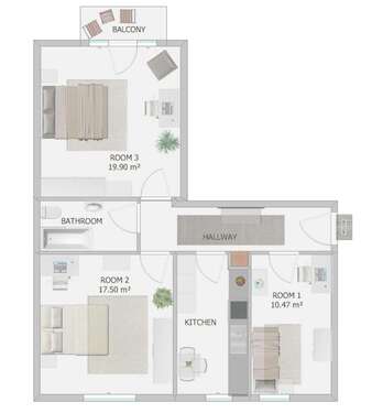 Foto - WG-Zimmer in Munich 790,00 € 10 m²