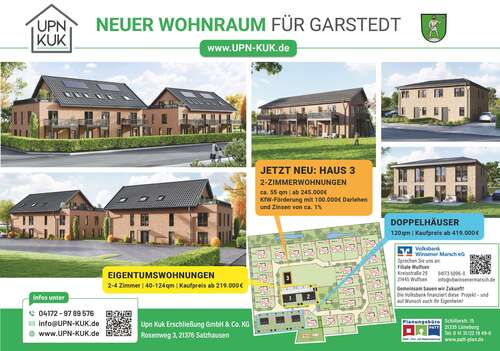 Foto - Wohnung zum Kaufen in Garstedt 319.000,00 € 72.82 m²