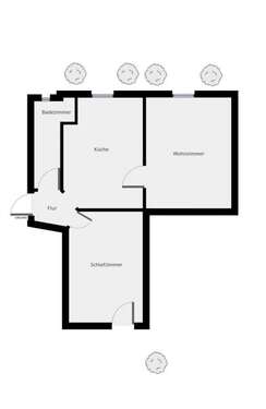 Foto - Wohnung zum Kaufen in Hamburg 319.000,00 € 44 m²