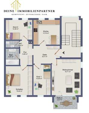 Foto - Wohnung zum Kaufen in Lohr 260.000,00 € 90 m²