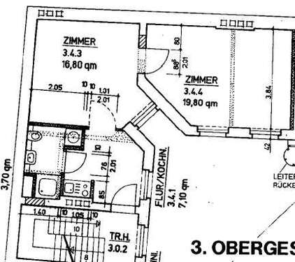 Foto - Wohnung zum Mieten in Magdeburg 355,00 € 47.4 m²