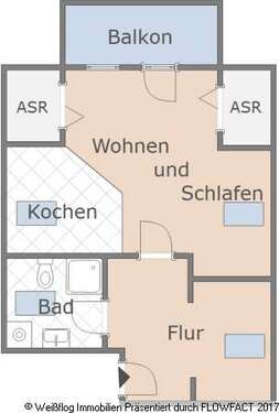 Foto - Wohnung zum Mieten in Riesa 235,00 € 39 m²