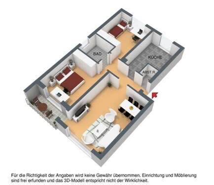 Foto - Wohnung zum Mieten in Kreuztal 329,00 € 70.96 m²