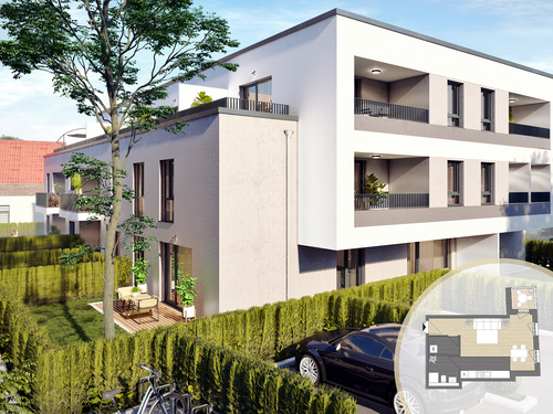 Foto - Wohnung zum Kaufen in Hattersheim am Main 239.000,00 € 40.4 m²