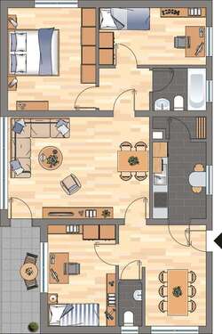 Foto - Wohnung zum Mieten in Siegen 249,00 € 83.94 m²