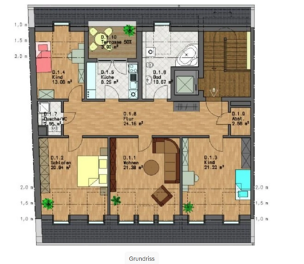 Foto - Wohnung zum Mieten in Leipzig 1.500,00 € 129 m²