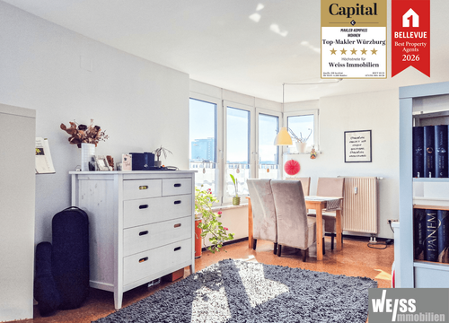 Foto - Wohnung zum Mieten in Würzburg 620,00 € 45.7 m²