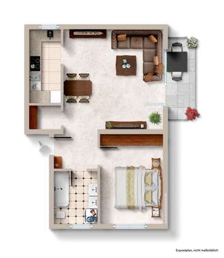Foto - Wohnung zum Kaufen in Nackenheim 180.000,00 € 55.97 m²