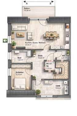Foto - Wohnung zum Kaufen in Rhede 468.000,00 € 117.39 m²