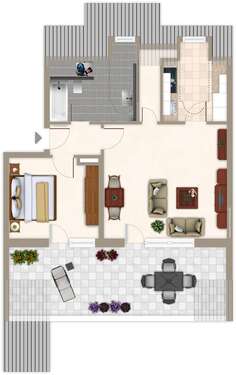 Foto - Wohnung zum Mieten in Leipzig - Lindenthal 695,00 € 67.47 m²