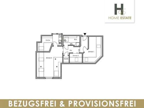 Foto - Wohnung zum Kaufen in Leipzig 245.000,00 € 65 m²