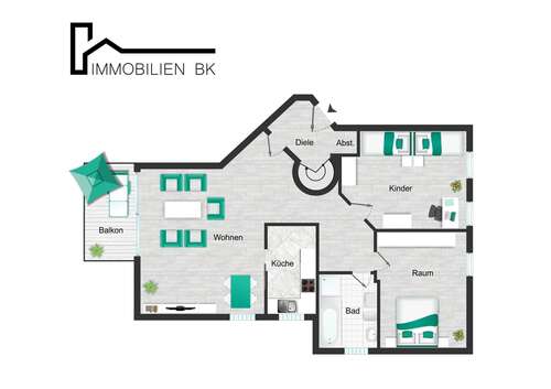 Foto - Wohnung zum Kaufen in Arnsberg 203.000,00 € 104.51 m²