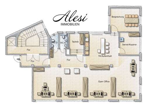 Foto - Büro in Stuttgart 2.171,00 € 168 m²