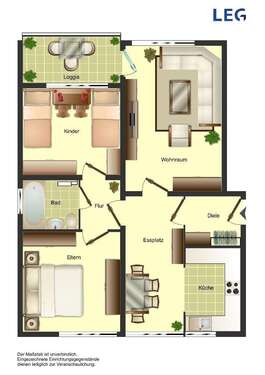 Foto - Wohnung zum Mieten in Wuppertal 649,00 € 69.07 m²
