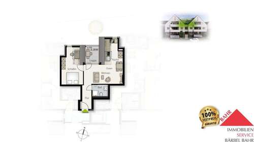 Foto - Wohnung zum Kaufen in Weil im Schönbuch 299.000,00 € 49 m²