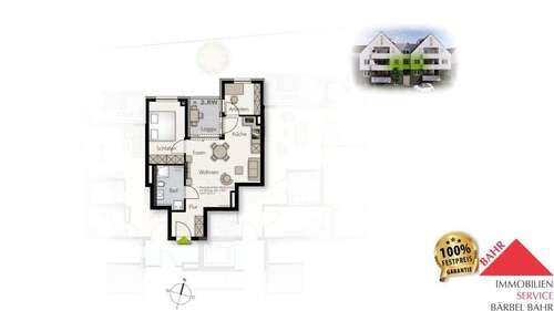 Foto - Wohnung zum Kaufen in Weil im Schönbuch 299.000,00 € 50 m²