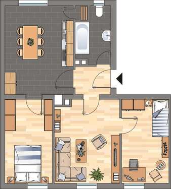 Foto - Wohnung zum Mieten in Neustadt an der Weinstraße 669,00 € 62.31 m²