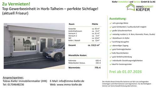 Foto - Büro in Horb am Neckar 620,00 € 112 m²