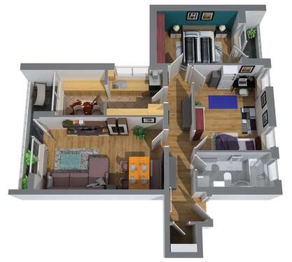 Foto - Wohnung zum Kaufen in Augsburg-Hochzoll Süd 379.000,00 € 82.76 m²
