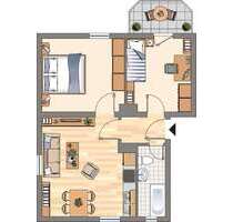 Wohnung zum Mieten in Dortmund 431,00 € 51.74 m²