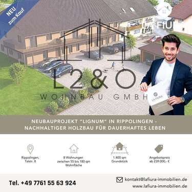 Foto - Wohnung zum Kaufen in Rippolingen 242.000,00 € 55.54 m²