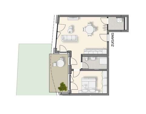 Foto - Wohnung zum Kaufen in Weinsberg 357.900,00 € 62.75 m²
