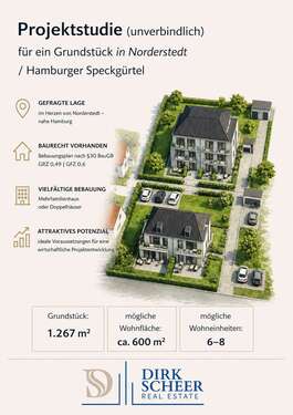 Foto - Grundstück zu verkaufen in Norderstedt 745.000,00 € 1267 m²