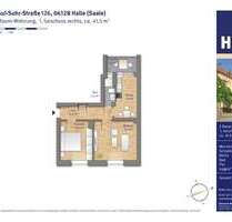 Wohnung zum Mieten in Halle 312,00 € 44.56 m²