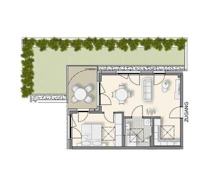 Foto - Wohnung zum Kaufen in Weinsberg 325.500,00 € 56.1 m²