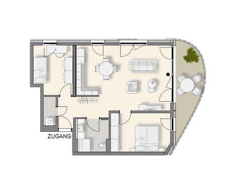 Foto - Wohnung zum Kaufen in Weinsberg 460.900,00 € 79.49 m²