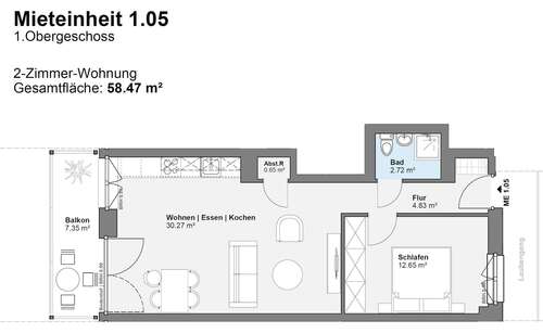Foto - Wohnen auf Zeit in Offenbach 1.600,00 €