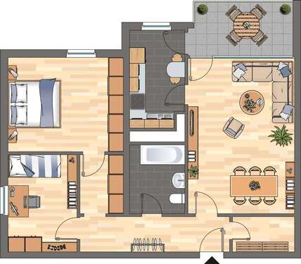 Foto - Wohnung zum Mieten in Neustadt an der Weinstraße 769,00 € 72.2 m²