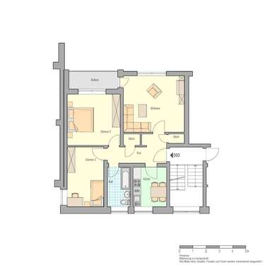 Foto - Wohnung zum Mieten in Herford 288,23 € 70.95 m²