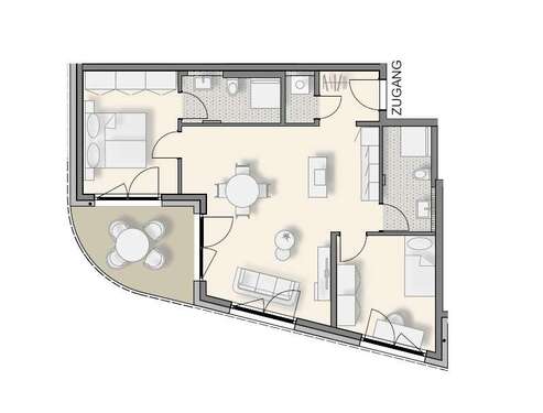 Foto - Wohnung zum Kaufen in Weinsberg 443.900,00 € 76.49 m²