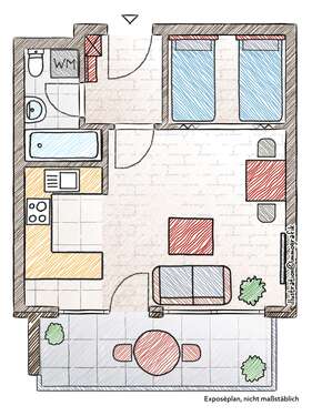 Foto - Wohnung zum Mieten in Bischofsgrün 315,00 € 38 m²