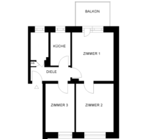 Wohnung zum Mieten in Köln 605,00 € 57.88 m²