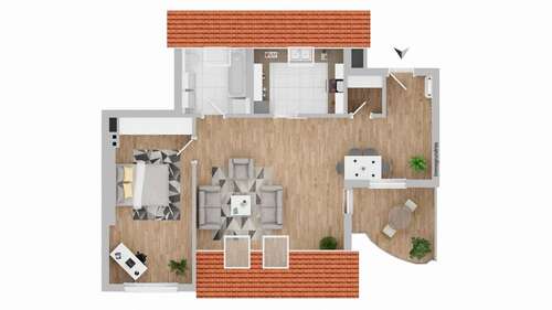 Foto - Wohnung zum Kaufen in Weimar 200.000,00 € 70.36 m²