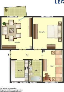 Foto - Wohnung zum Mieten in Bad Driburg 399,00 € 58.41 m²