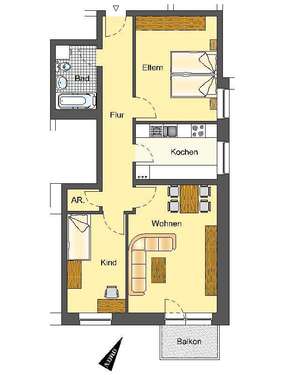 Foto - Wohnung zum Mieten in Lippstadt 559,00 € 72.24 m²