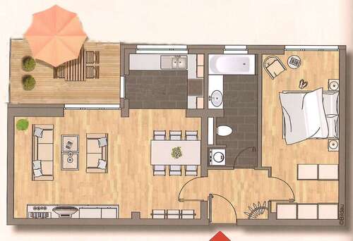Foto - Wohnung zum Kaufen in Bad Kreuznach 199.000,00 € 61 m²