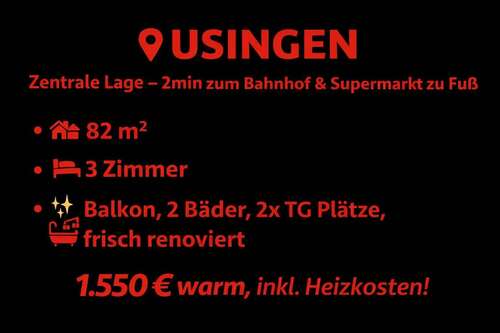 Foto - Wohnung zum Mieten in Usingen 1.150,00 € 82 m²