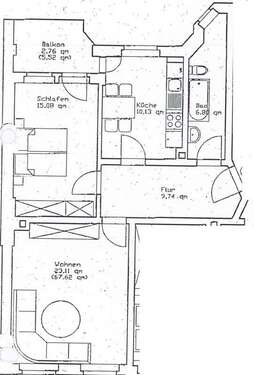 Foto - Wohnung zum Mieten in Zwickau 375,00 € 67.56 m²