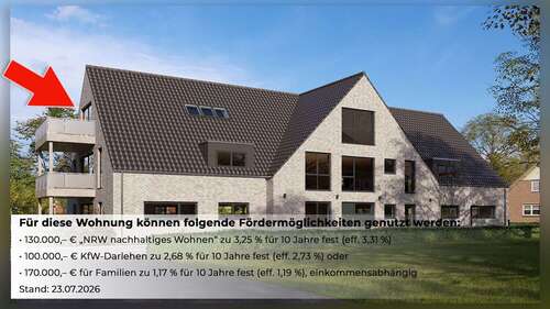 Foto - Wohnung zum Kaufen in Borken 259.000,00 € 62.99 m²