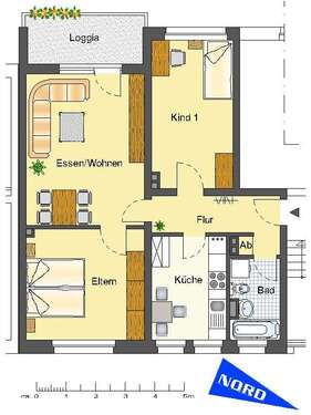 Foto - Wohnung zum Mieten in Detmold 489,00 € 66.65 m²